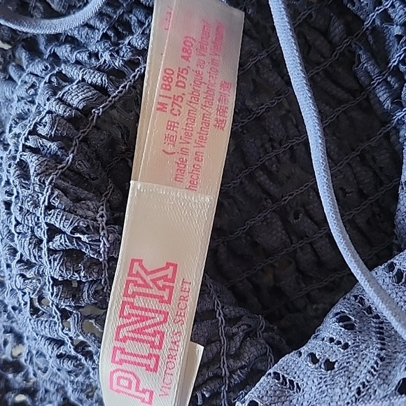 VS PINK Strappy Lace Bralette Size M - Picture 6 of 9